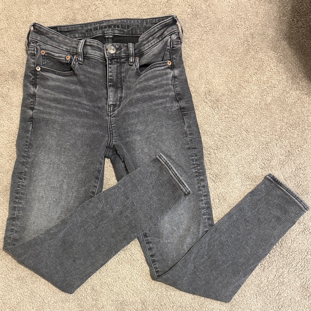 American Eagle Outfitters Charcoal Skinny Jeans